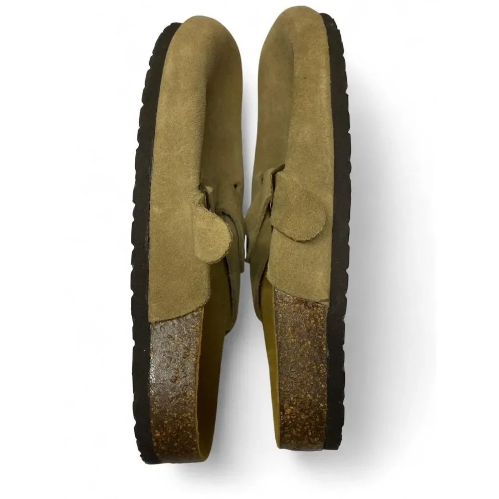 GH-Bass Festival Boho Indie Men's Leather Brown Clogs Size 11